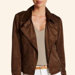 BNCI by Blanc Noir Faux Suede Moto Jacket (L)